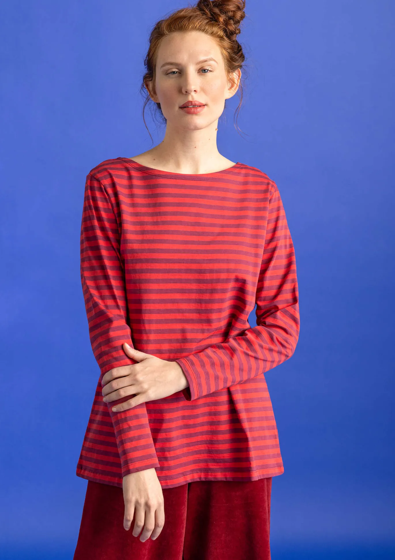 Basic-Streifenshirt aus Bio-Baumwolle