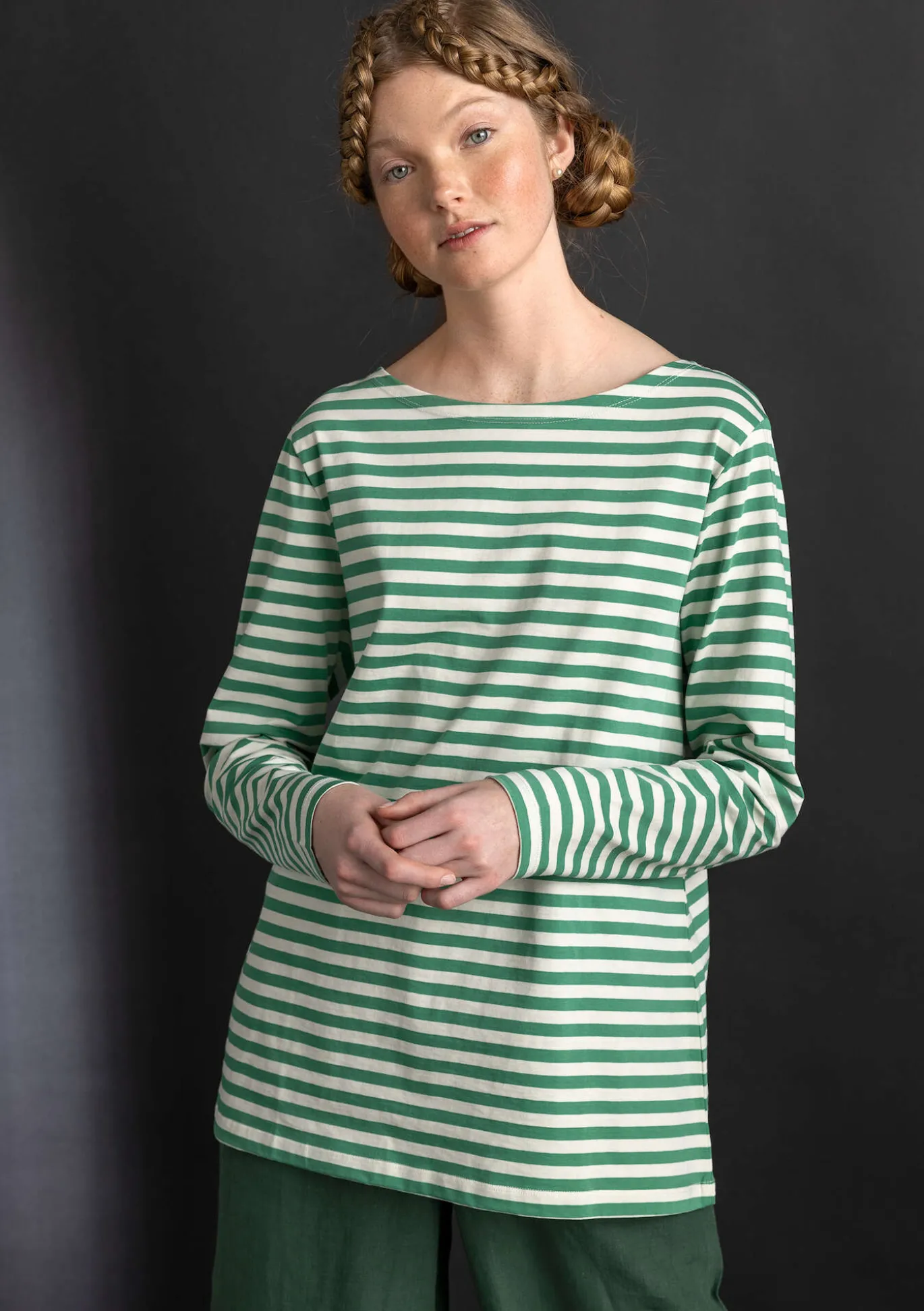 Basic-Streifenshirt aus Bio-Baumwolle