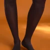 Einfarbige Strumpfhose aus Recycling-Polyamid