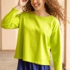 Einfarbiges Shirt aus Bio-Baumwolle