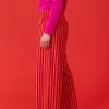 Gestreifte Jerseyhose aus Bio-Baumwolle/Modal