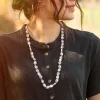 Halskette „Strandfynd“ aus Recycling-Glas/Recycling-Keramik