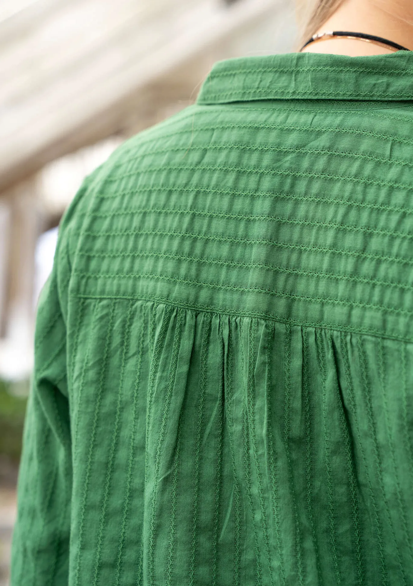 Hemdblusenkleid „Värmland“ aus Bio-Baumwollgewebe