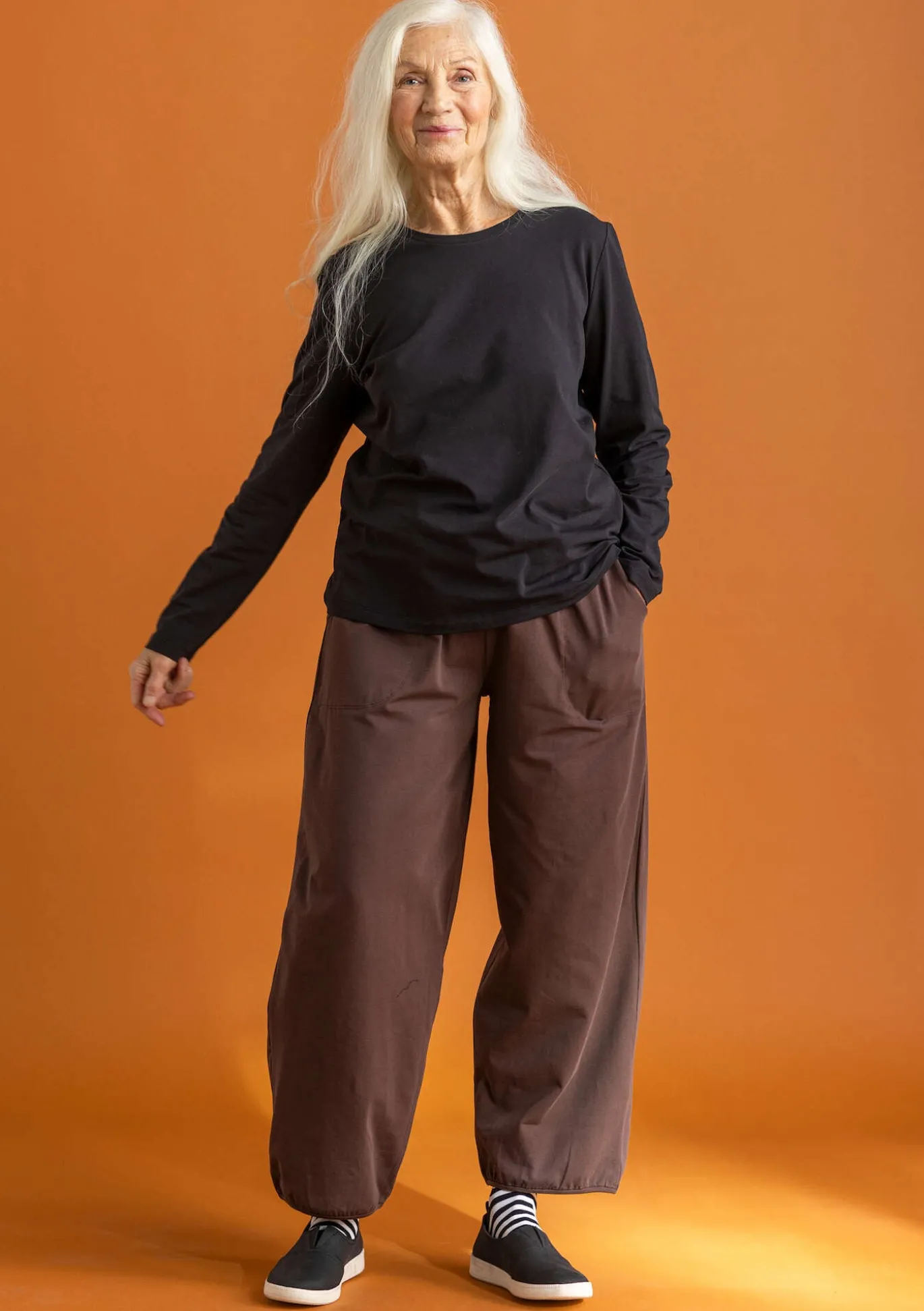 Jerseyhose aus Bio-Baumwolle/Elasthan