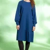Jerseykleid aus Bio-Baumwolle/Leinen