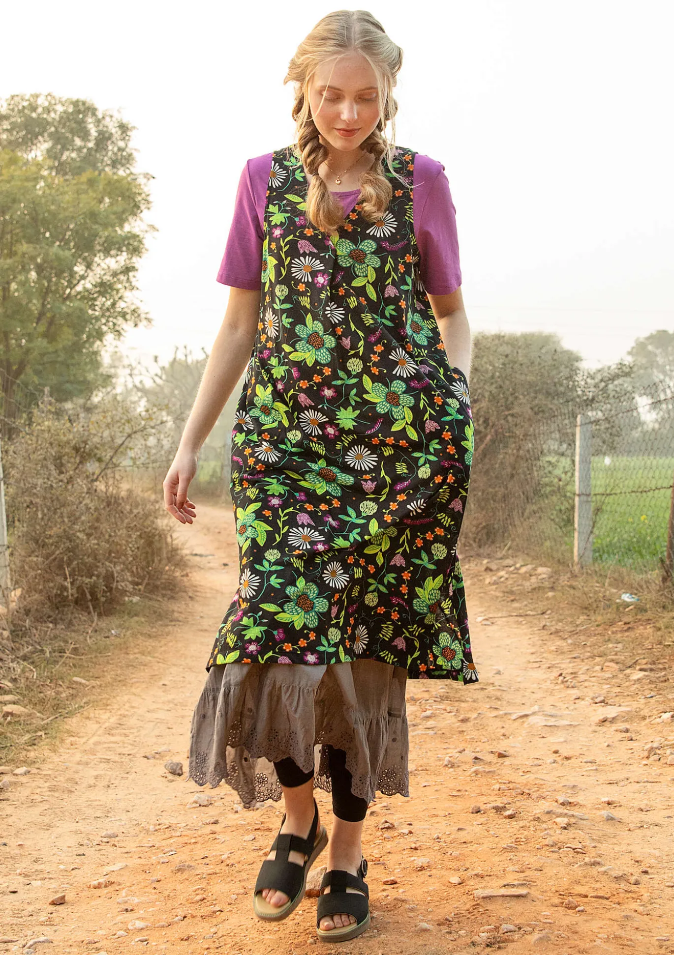 Jerseykleid „Midsommarsol“ aus Bio-Baumwolle