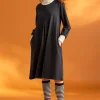 Jerseykleid „Ylva“ aus Bio-Baumwolle/Elasthan