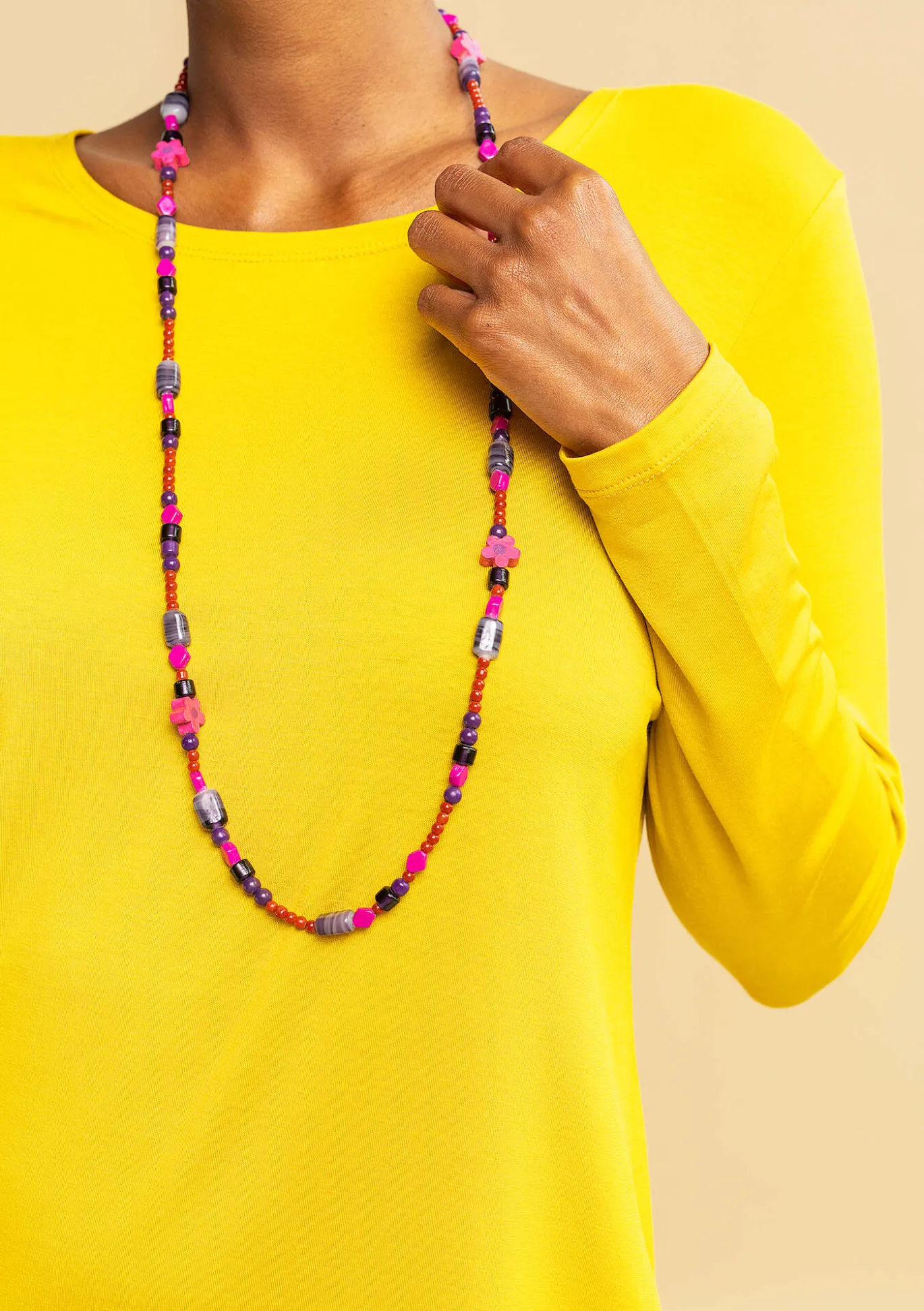Kette „Jane“ aus Recycling-Glasperlen
