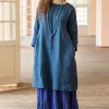 Kleid aus Leinengewebe