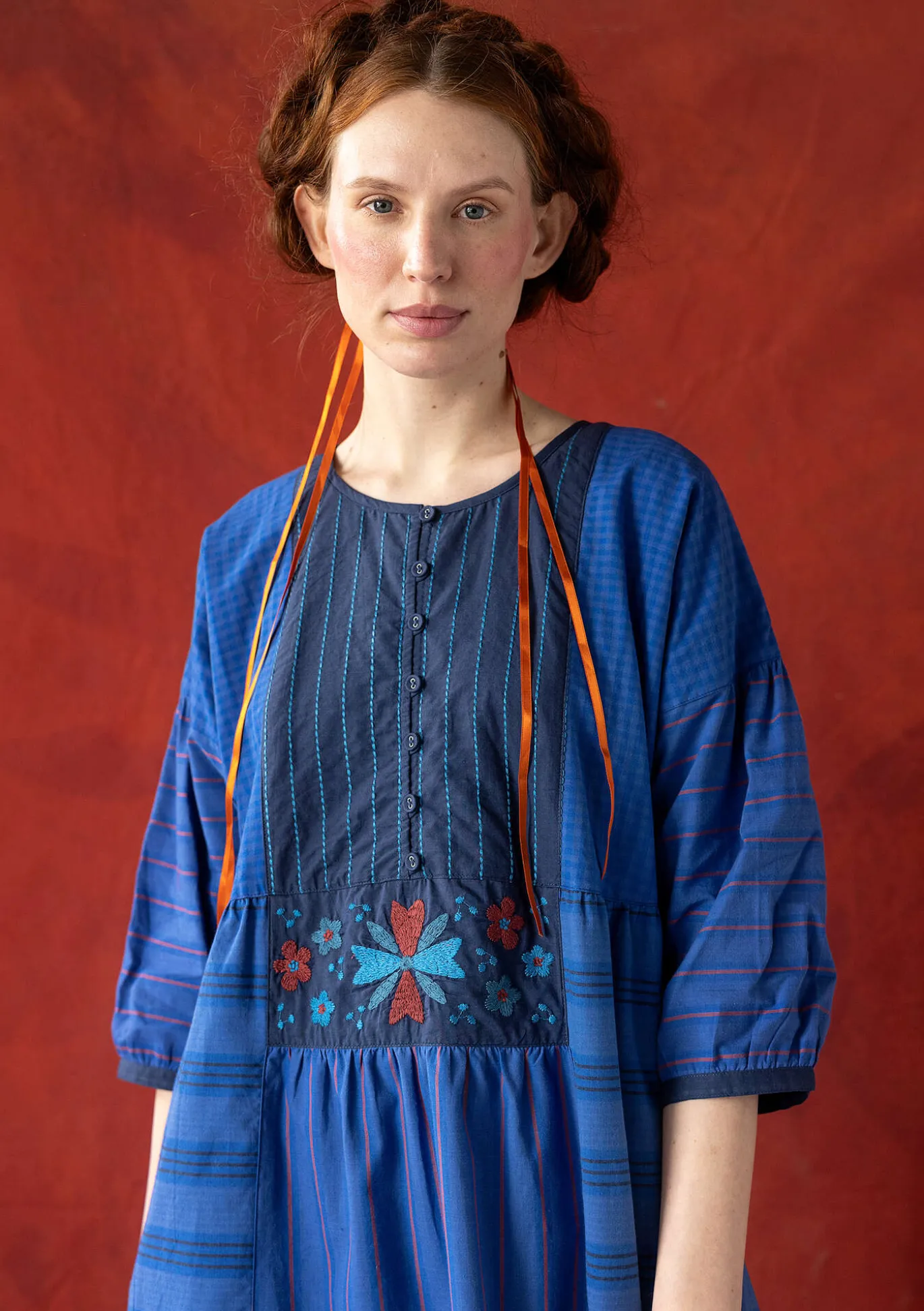 Kleid „Sofia“ aus Bio-Baumwollgewebe