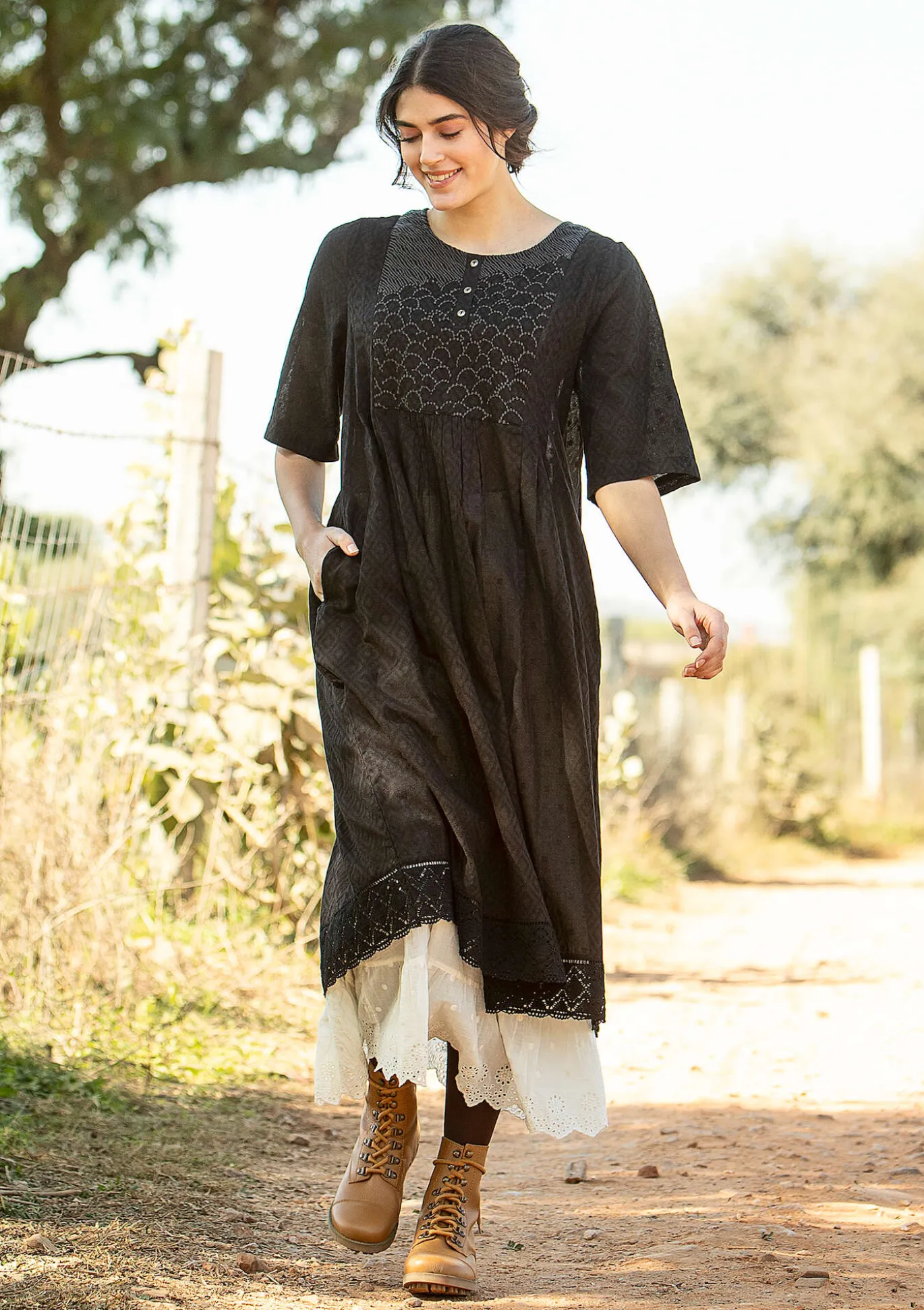 Kleid „Strandfynd“ aus Bio-Baumwollgewebe