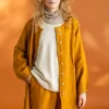 Künstlerbluse „Asta“ aus Leinengewebe