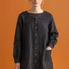 Künstlerbluse „Asta“ aus Leinengewebe