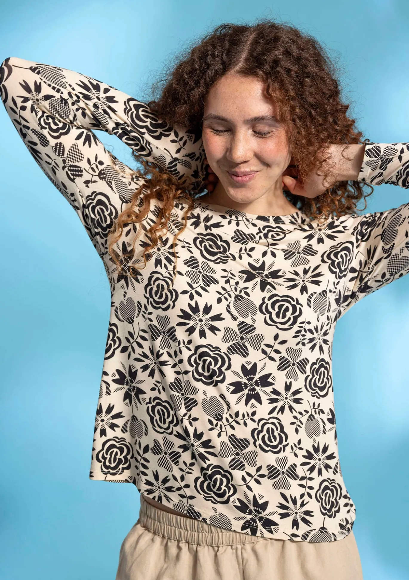 Shirt „Karin“ aus Micromodal/Elasthan