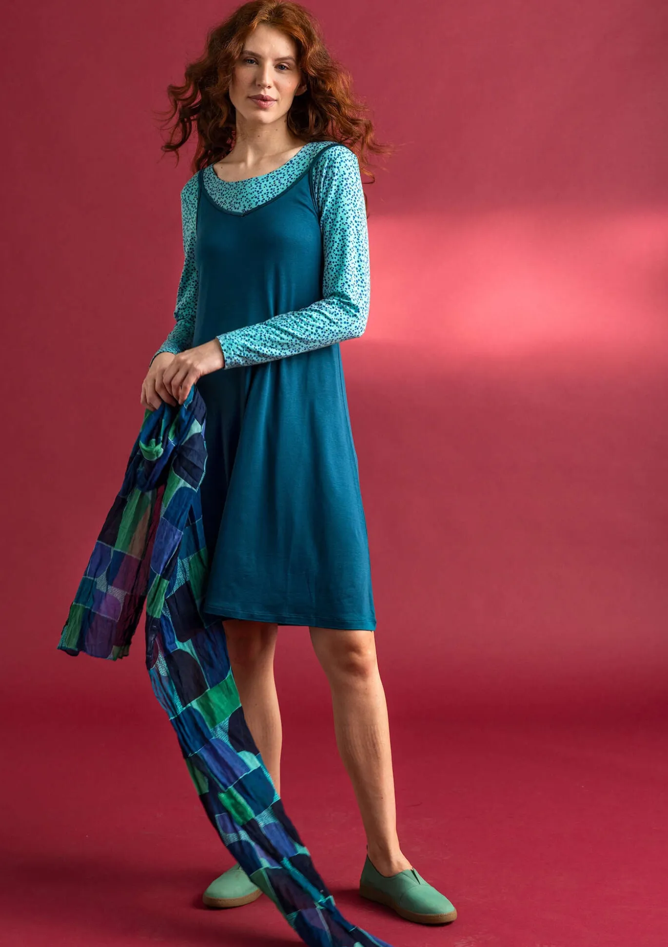 Slipkleid aus Lyocell/Elasthan
