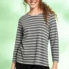 Streifenshirt aus Bio-Baumwolle/Modal