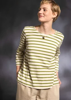 Streifenshirt aus Bio-Baumwolle/Modal