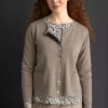 Strickjacke aus Bio-/Recycling-Baumwolle
