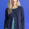 Strickjacke aus Bio-/Recycling-Baumwolle