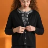 Strickjacke aus Bio-/Recycling-Baumwolle
