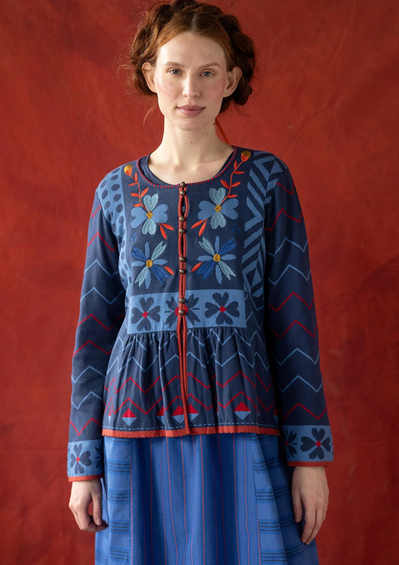 Strickjacke „Maria“ aus Bio-/Recycling-Baumwolle
