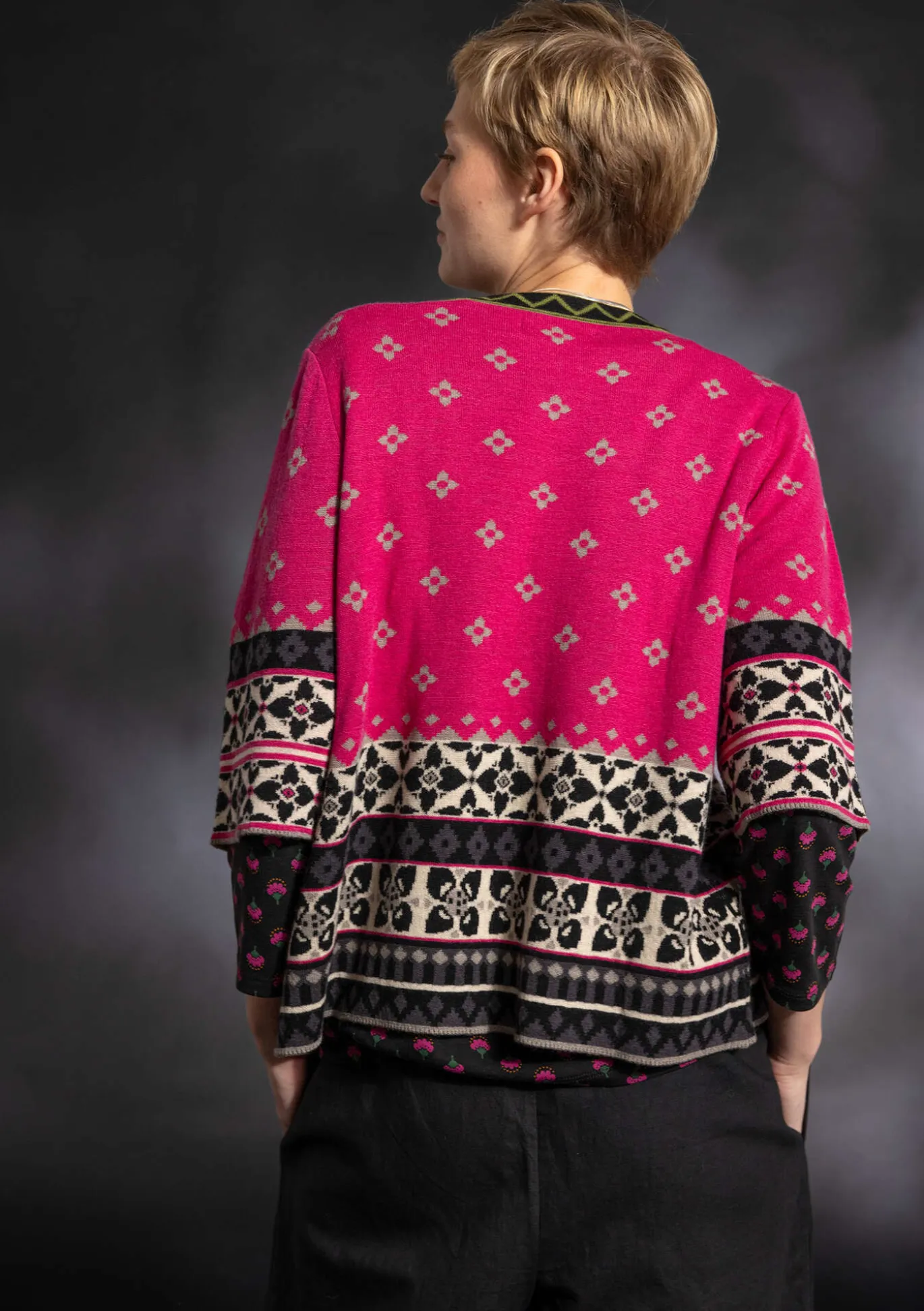 Strickjacke „Noon“ aus Wolle/Lyocell