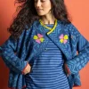 Strickjacke „Viktoria“ aus Baumwolle/Lammwolle