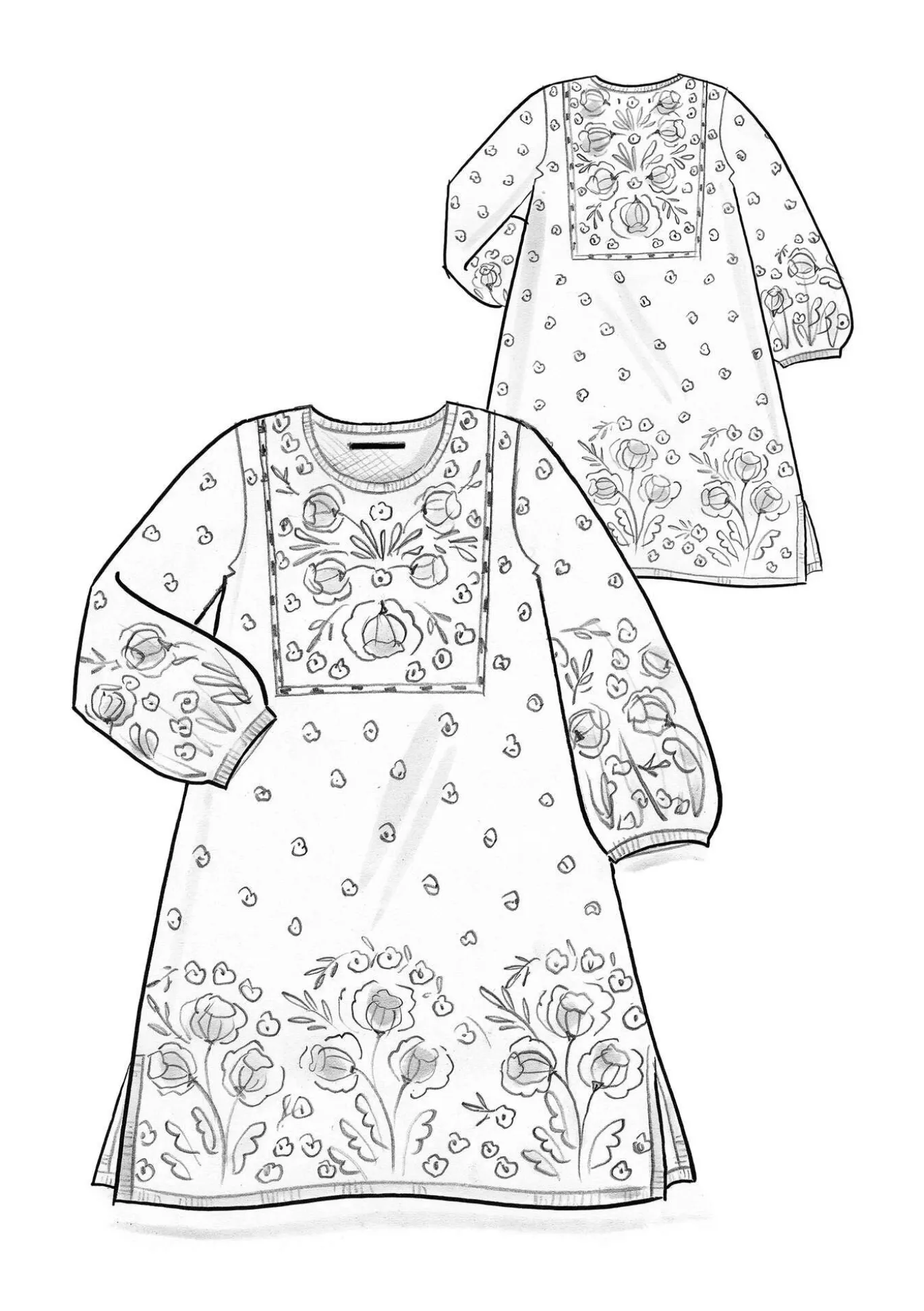 Strickkleid „Stine“ aus Bio-/Recycling-Baumwolle