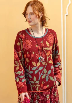 Strickpullover „Nyponros“ aus Bio-/Recycling-Baumwolle