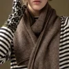 Strickschal aus Alpakagemisch