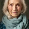 Strickschal aus Alpakagemisch