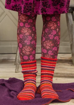 Stricksocken aus Lammwolle/Recycling-Wolle