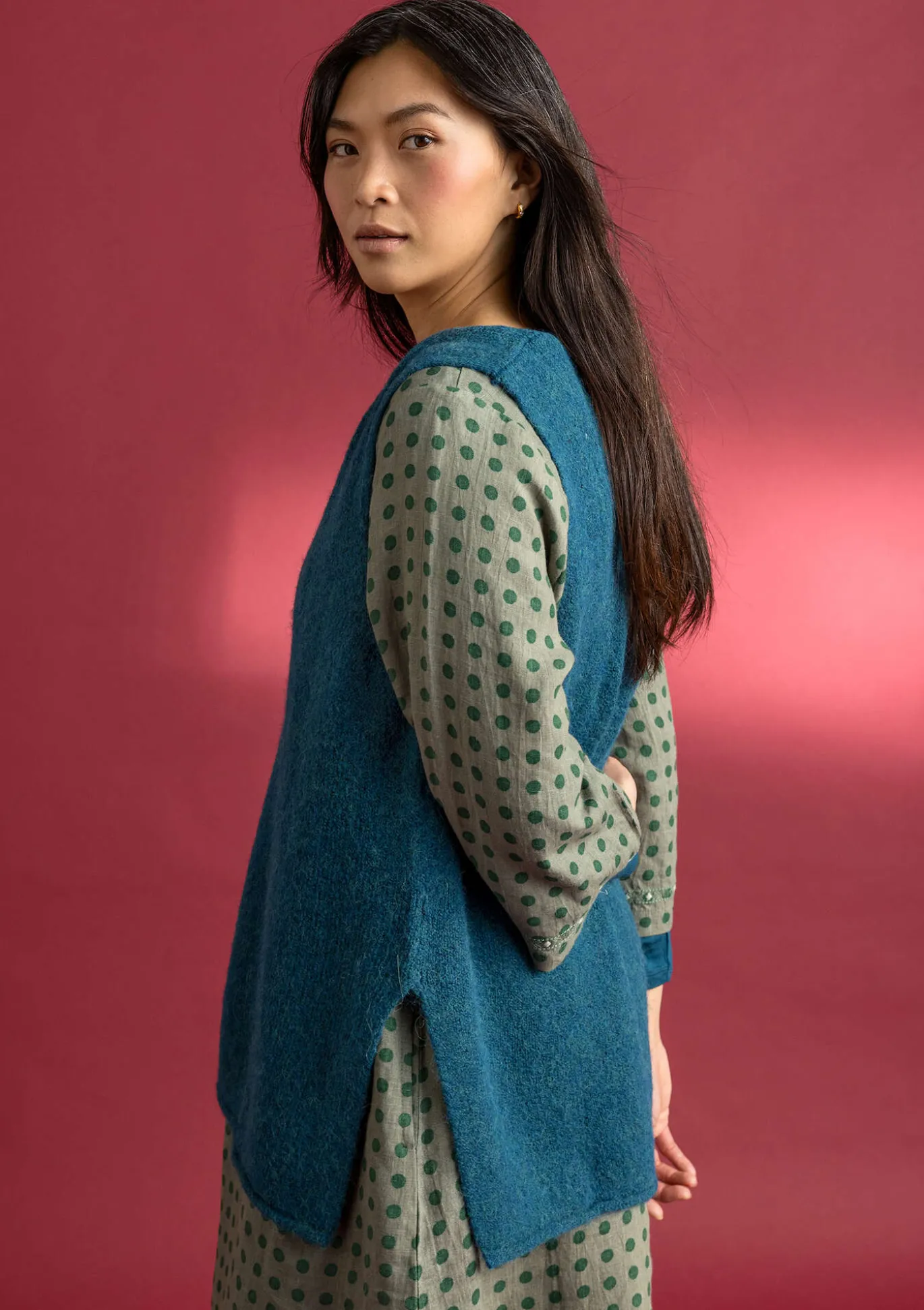 Strickweste aus Alpakagemisch