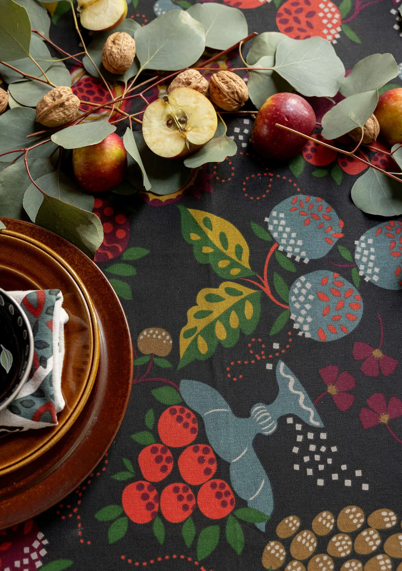 Tischdecke „Fruits“ aus Bio-Baumwolle