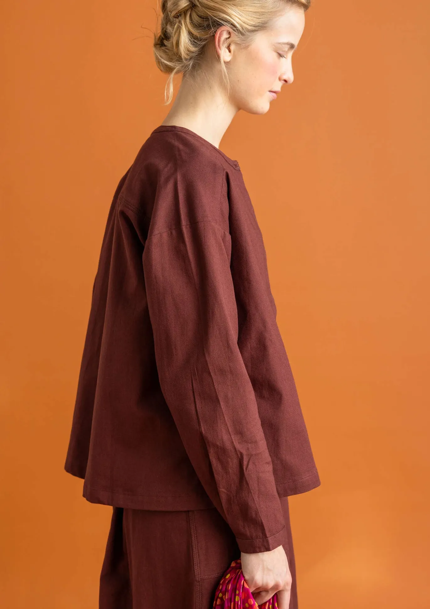 Twillbluse aus Bio-Baumwolle