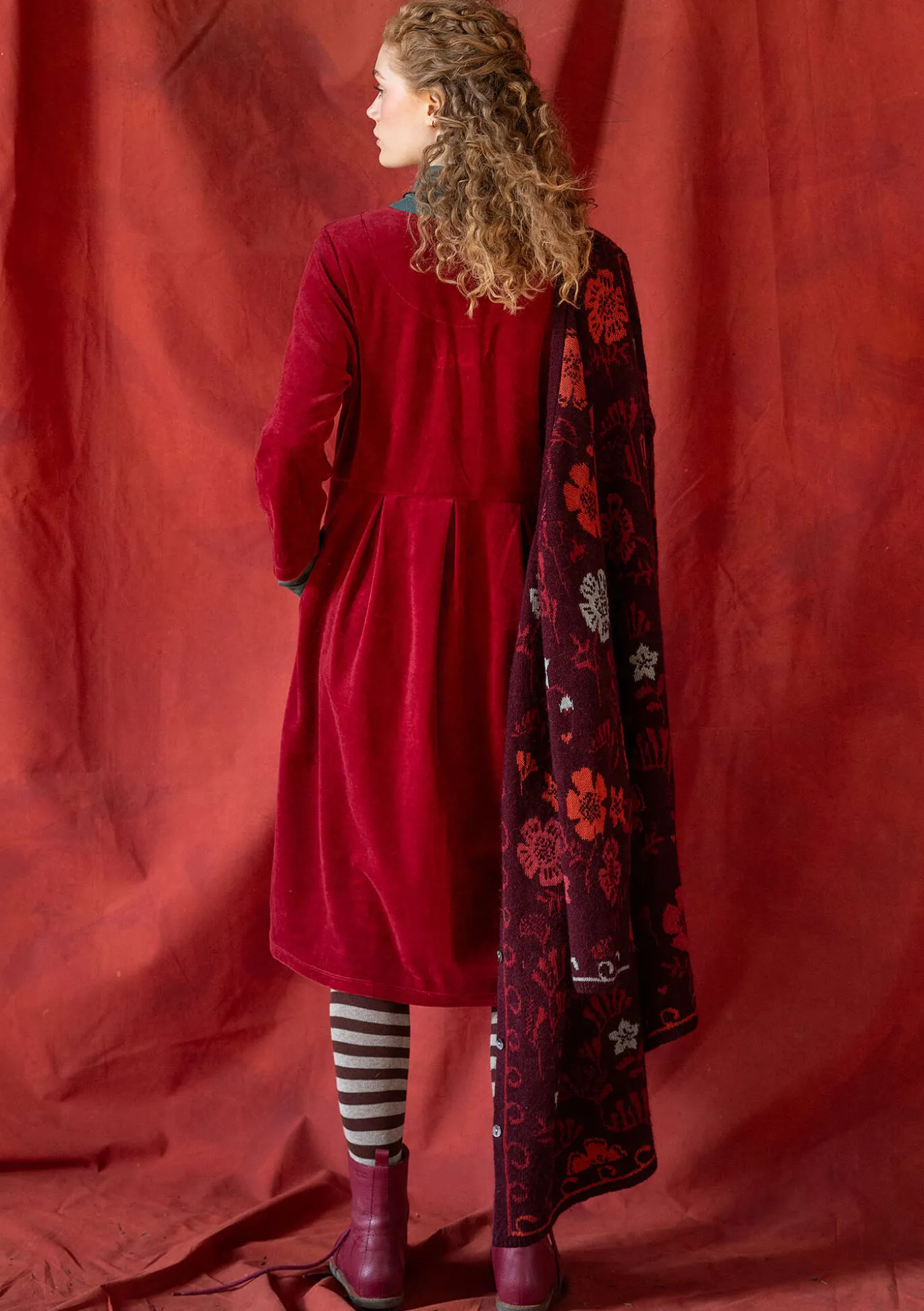 Velourskleid „Fyrverkeri“ aus Bio-Baumwolle/Recycling-Polyester