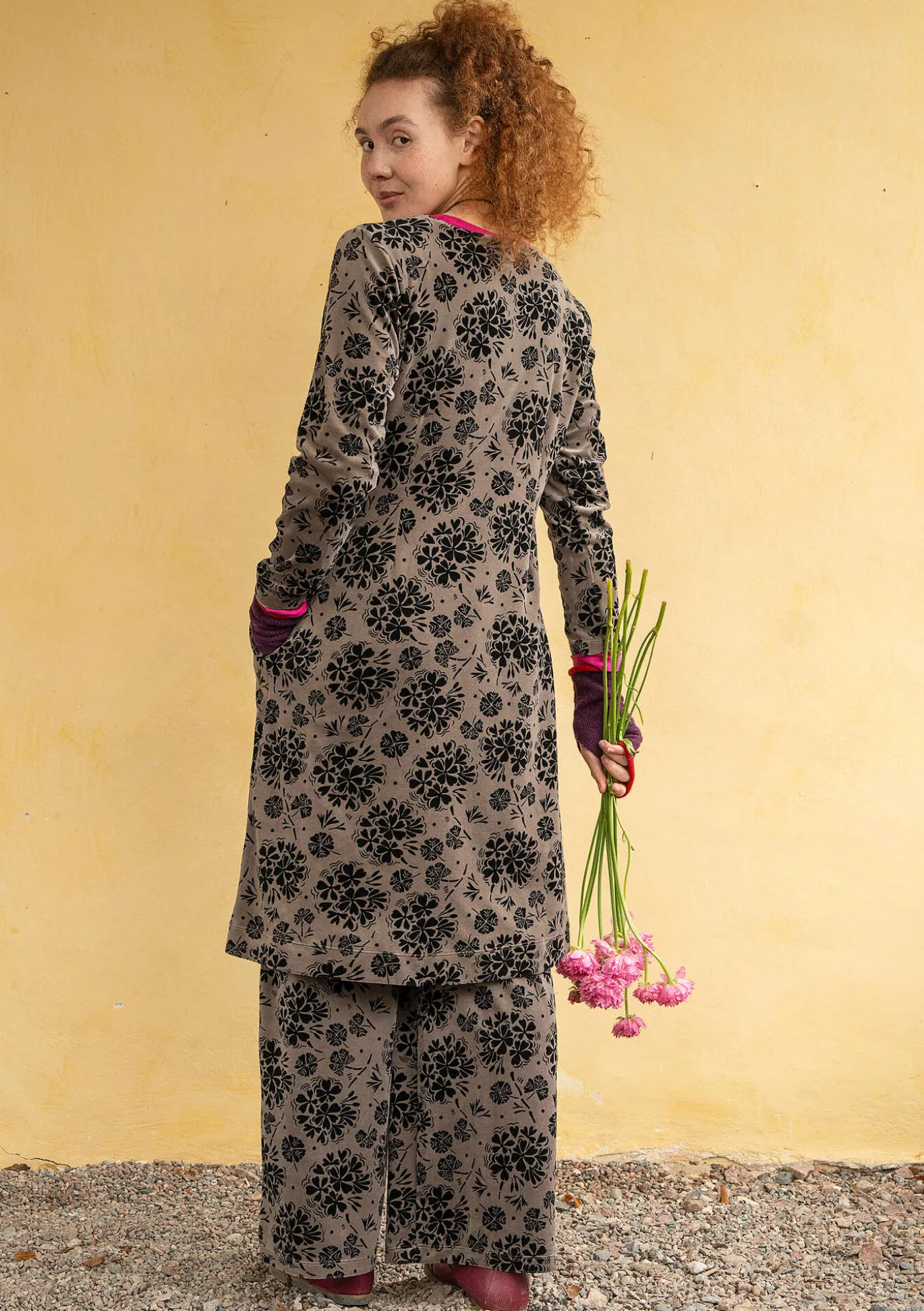 Velourskleid „Selma“ aus Bio-Baumwolle/Recycling-Polyester