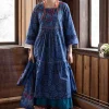 Webkleid „Kamelia“ aus Bio-Baumwolle/Seide