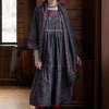 Webkleid „Kamelia“ aus Bio-Baumwolle/Seide