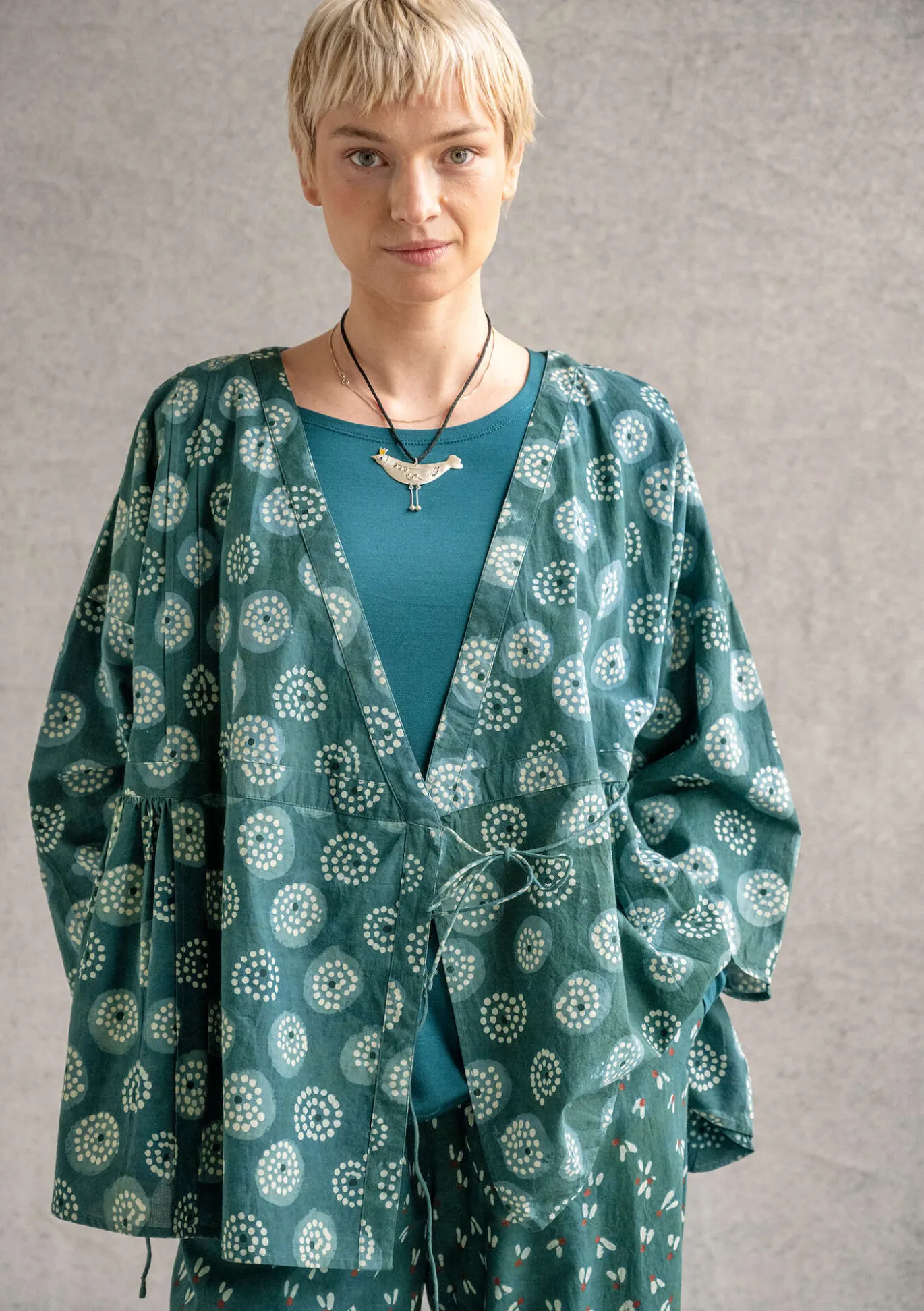 Wickelbluse „Clay“ aus Bio-Baumwolle